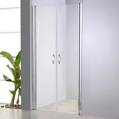 BIJON Duschkabine Pendeltüren Nischendusche Duschtür Nischentür Dusche Glastür Glas