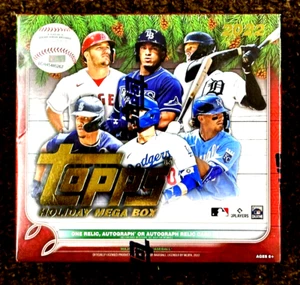 Mega caja de béisbol Topps Holiday 2022 sellada de fábrica nueva 100 tarjetas INVERTIR - Imagen 1 de 1