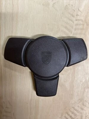 Genuine Porsche brown, 3 spoke steering wheel centre horn pad Push 911 944 924. - Image 1 of 4