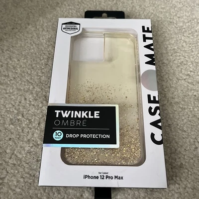 Estuche Mate iPhone 12 Pro Max Dorado Ombre Brillo Brillante Teléfono Celular Nuevo Foto 1 de 3