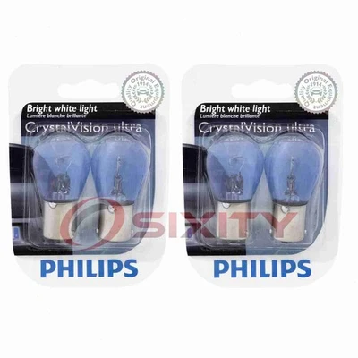 2 pc Philips Back Up Light Bulbs for Triumph Spitfire TR6 TR7 TR8 1969-1982 ix - Image 1 of 4