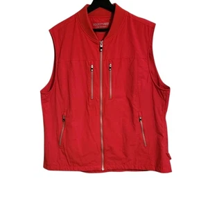 SCOTTeVEST The 101 Vest Women's M2 3X Red Outdoor Full Zip Pockets - Picture 1 of 8
