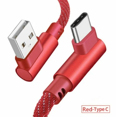 LOT Type C 90° Right Angle USB C 3.1 Fast Data Sync Charging Charger Cable Hot - Image 1 of 4