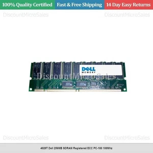 4020T Dell 256MB SDRAM Registered ECC PC-100 100Mhz - Picture 1 of 1