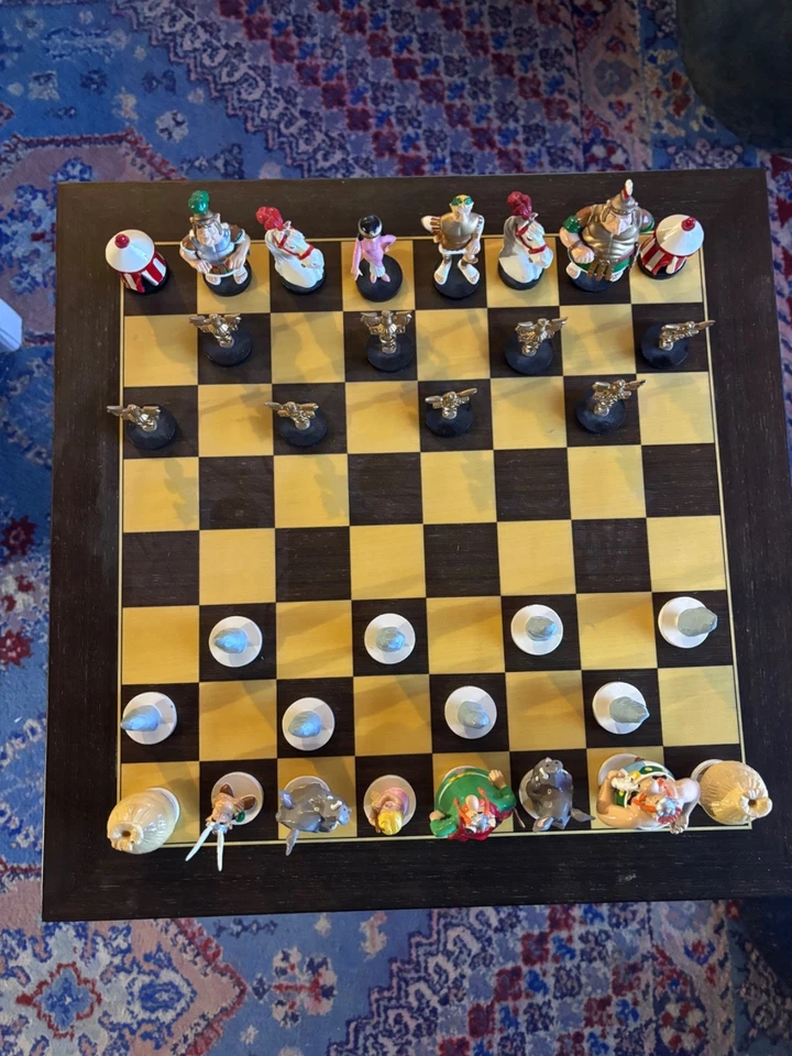 Jeux d'echecs Asterix Pixi type Tintin 1ere version certificat signé UDERZO  - Photo 1/4