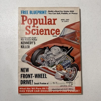 Popular Science Magazine April 1965 Volume 186 No. 4 Vintage - Image 1 of 4
