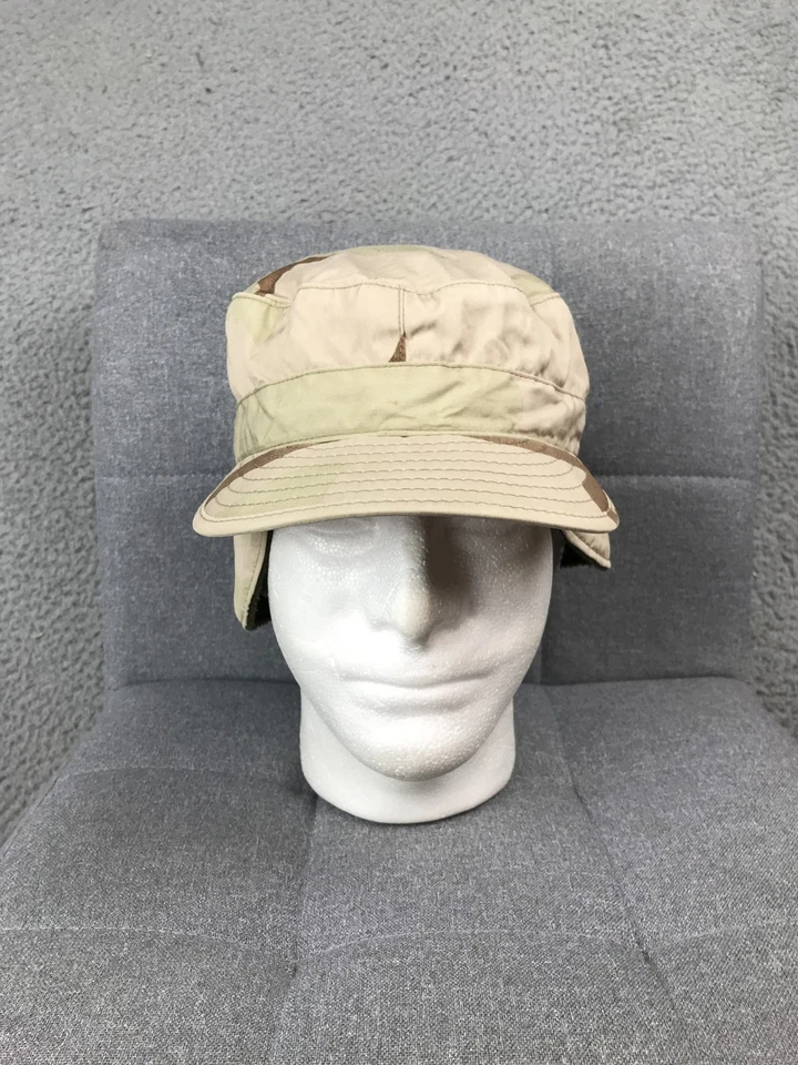 Vintage Atlas Seawear Hat Cap Fitted Mens 7 1/8 Desert Camouflage Camo 90s - Image 1 of 4