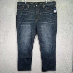 Pantalones de mezclilla Lucky Brand para hombre 46x32 azul atléticos rectos elásticos bigotes - Imagen 1 de 11
