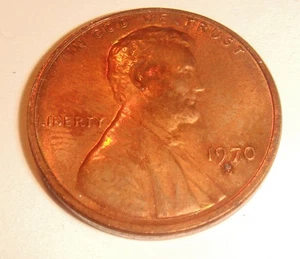1970 S Small Date Lincoln Memorial Penny, nicht einmal Kreis - Bild 1 von 2