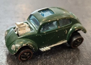 1967 HOT WHEELS RED LINE GREEN CUSTOM VOLKSWAGEN CAR VINTAGE MATTEL  - Picture 1 of 6
