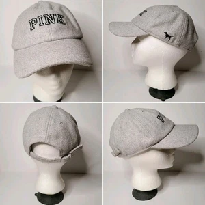 Victoria's Secret Damenmütze pink Riemen hinten verstellbar Wollmischung Freizeit grau  - Bild 1 von 7