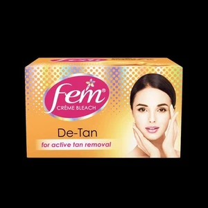 fem crème bleach DE TAN active fan Removal 24 gram Pack of 2 - Picture 1 of 5