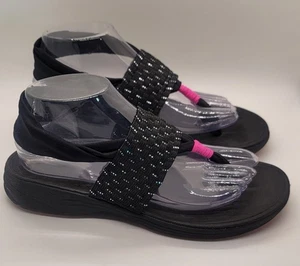 Sandalias ortopédicas Vionic negras y rosas Serena Tia talla 8 - Imagen 1 de 6