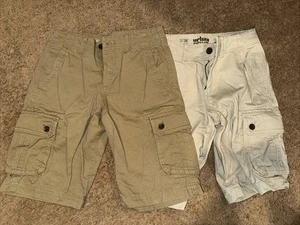 Lot Of Two 2 Urban Pipeline Tan Beige Khaki Cotton Cargo Shorts Men Size 28 - Picture 1 of 8