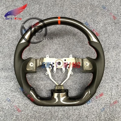 Volante de fibra de carbono real para SUBARU IMPREZA STI WRX 2008-2014 Foto 1 de 4