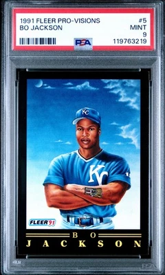 1991 Fleer Pro-Visions — Bo Jackson — Bionic Bo — MINT PSA 9 — NEW (2025) - Image 1 of 3