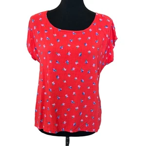Blusa manica corta nuova SPLENDID ANTHROPOLOGIE floreale con bottoni sul retro taglia S - Foto 1 di 5