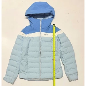 Helly Hansen Puffer Jacket Women's M/M Ski Snowboard Insulated Powder Blue - Picture 1 of 7