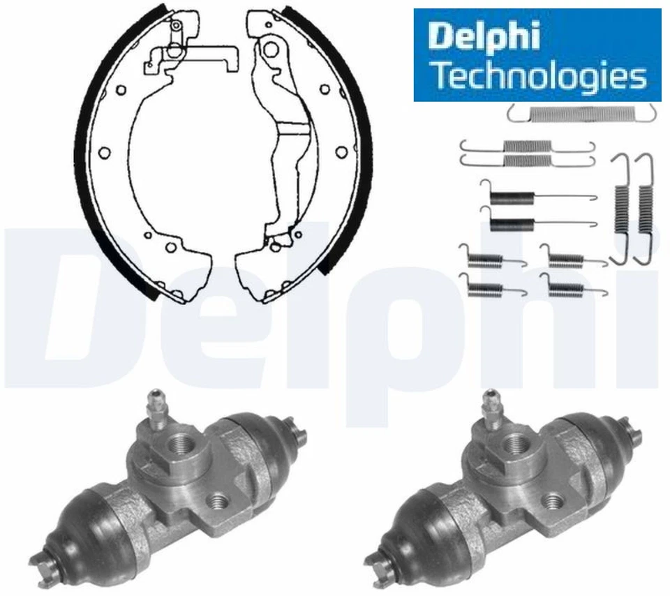 Delphi 893 Bremsbackensatz 4 Bremsbacken Trommelbremse für VW  - Bild 1 von 1
