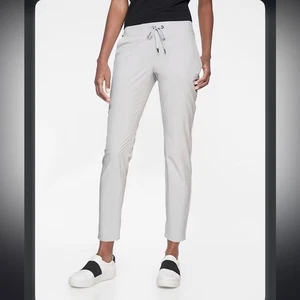 Pantalone donna Athleta Midtown grigio alla caviglia con coulisse S/297748-14 - Foto 1 di 9