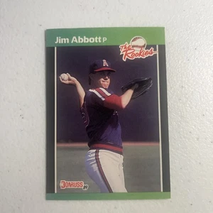 1989 Donruss The Rookies Jim Abbott Centered - Bild 1 von 2