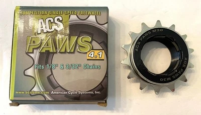 new ACS PAWS M30 4.1 14T FREEWHEEL 1/2" x 3/32" &1/8" BMX Single Speed - Image 1 of 3