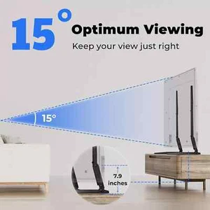 Universal TV Stand Legs, Tabletop TV Mount for Most 26-65 inch LCD LED Black - Picture 1 of 4