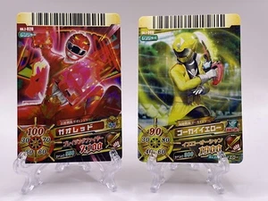 Gokai Red Yellow Power Rangers Gokaiger Bandai Dice-O DX Cards TCG 2011 Japan NM - Picture 1 of 2