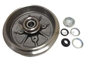 PEUGEOT 206 98-06 REAR 1 BRAKE DRUM + FITTED WHEEL BEARING ABS RING (WITH ABS)