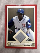 2005 Upper Deck Origins materials Alfonso Soriano jersey PB-AS Game Used