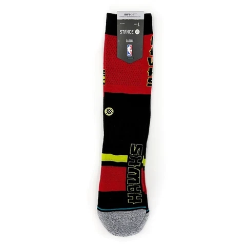 Stance Atlanta Hawks Shortcut 2 NBA Crew Socks Large Mens Fan Gear Cover