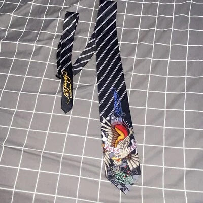Corbata Ed Hardy de Christian Audigier Eagle con Born Free - 100 % seda Foto 1 de 4