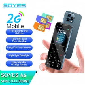 A6 Fashion Unlock 4 SIM Mobile Cell Phone with FM Radio MP3 Camera Standby Phone - Picture 1 of 15