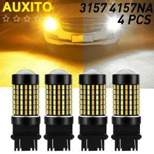 For Ford F-150 1990-2014 3157 Switchback LED Turn Signal Lights Bulb Amber White - Picture 1 of 8