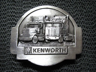 ¡Hebilla de cinturón Kenworth para semirremolques! ¡VINTAGE! RARO! ¡BERGAMOTA! 1985! TOKIN! ¡CAMIÓN! Foto 1 de 4