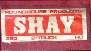 HO ROUNDHOUSE 360 2 TRUCK SHAY KIT - Picture 1 of 3
