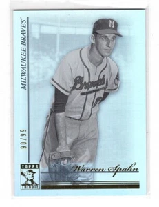 2010 Topps Tribute - Black & White Parallel #/99 - Warren Spahn #41 - Picture 1 of 2