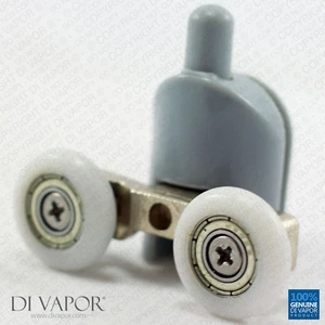 Corredores de puerta de ducha de doble cuadrante inferior Di Vapor (R) | Poleas de 22 mm/23 mm/25 mm - Imagen 1 de 9