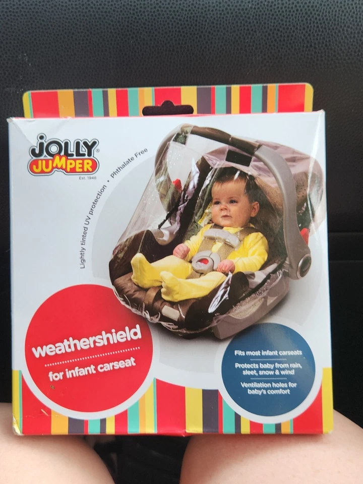 Protector meteorológico Jolly Jumper para asiento de coche infantil nuevo sellado regalo baby shower Foto 1 de 4