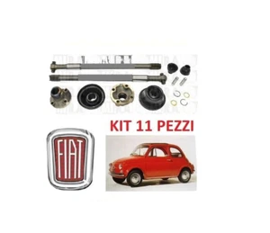 KIT MODIFICA SEMIASSI RINFORZATI FIAT 500 F-L-R D'EPOCA CUFFIE MOLLE MANICOTTI - Foto 1 di 3