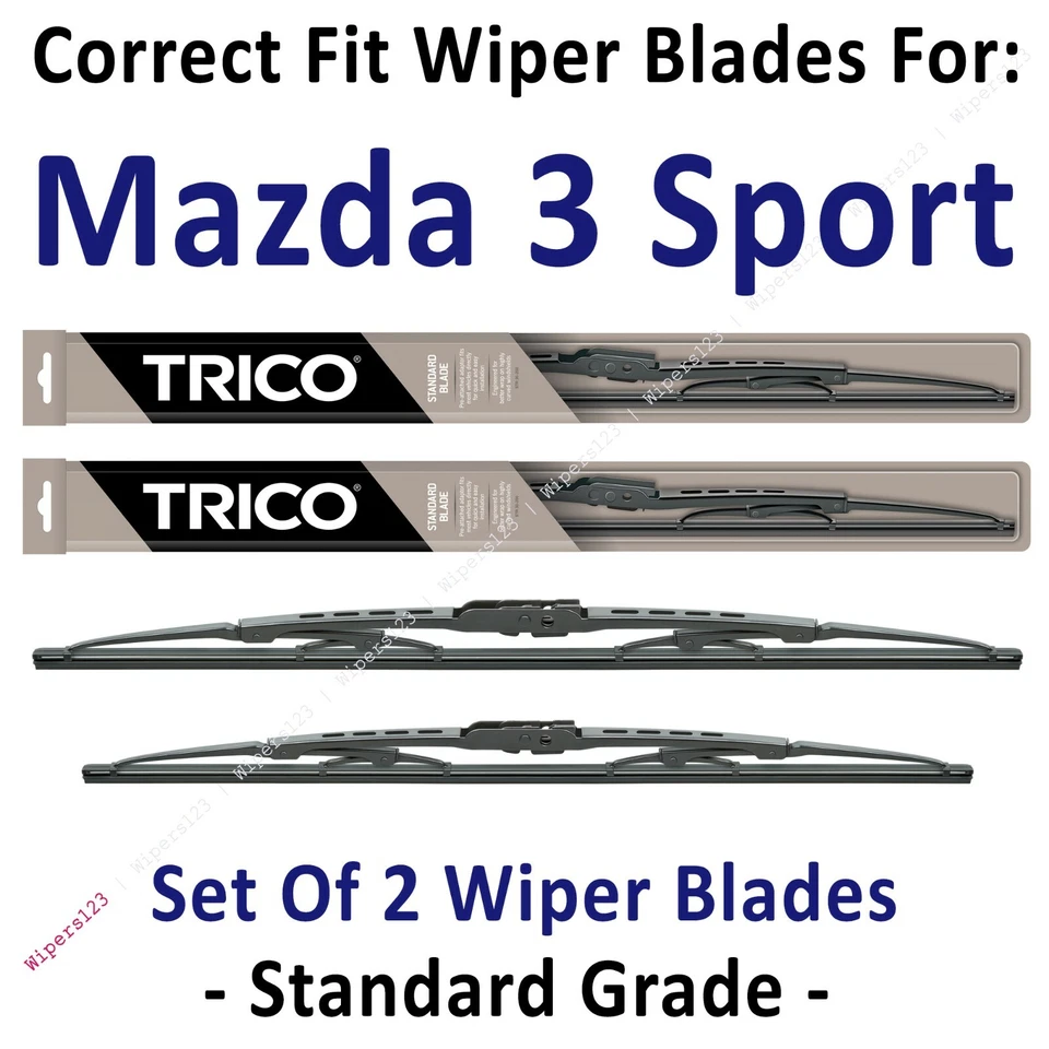 Wipers 2 件装 - 标准 Wiper 刀片 - 适合 2019 年马自达 3 Sport - 30260/170 — 第 1/1 张图片