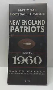 New England Patriots Est. Letrero de pared de lona 1960 NFL - 24 x 12 x 2 pulgadas - Imagen 1 de 4