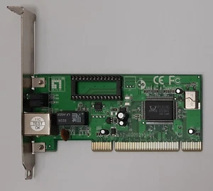 Tarjeta de red Level One FNC-0109TX PCI (RJ45, Realtek RTL8139D, retro, 2002) - Imagen 1 de 4