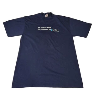 Camiseta Jerzees Aflac Insurance azul marino, grande - Imagen 1 de 3