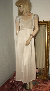 Excellentes langes NYLON Negligee Nachtkleid VANITY FAIR USA zartrosé stolz  S - Bild 1 von 5
