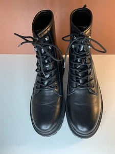 Botas al tobillo negras trufa Reino Unido5 EU38 suela gruesa para caminar. festival, - Imagen 1 de 7