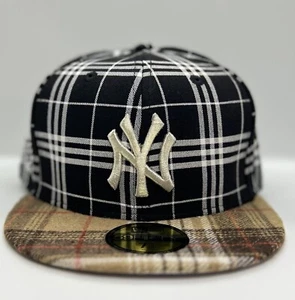 MyFitteds New York Yankees Plaid Metallic NY & 99 WS Patch New Era 59fifty 7 5/8 - Picture 1 of 16