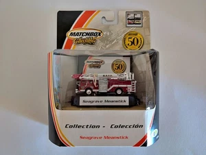 Matchbox Collectibles 50Year - Seagrave Meanstick Fire Truck - metallic red - Picture 1 of 6