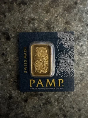 Barra de oro PAMP Suisse 1 g D792615 999,9 Au Foto 1 de 2