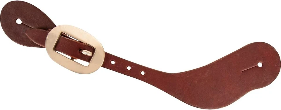 Ремни-шпоры ручной работы ковбойские Latigo - разглаживающая кожа для плинтуса - шоколадные - Изображение 1 из 1